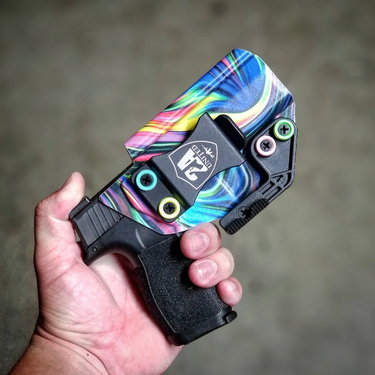 RH Sig P365XL Color Swirl IWB Holster